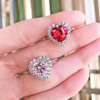 Women's Elegant Fashion Micro Set Zircon Heart Ring - Sterling Hearts