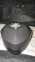 Eternal Devotion - 3ct Moissanite Heart Ring D Color VVS1