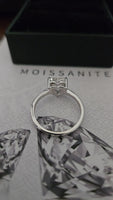 Pure Devotion - 2ct Moissanite Heart Solitaire Ring Sterling Silver 925