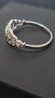 Enchanted Opal - Heart-Shaped Opal Ring with Filigree Sterling Silver 925