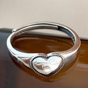 Vintage Love Heart Opening 925 Sterling Silver Ring - Sterling Hearts