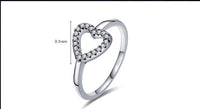Love Thai Silver Retro Ring - Sterling Hearts