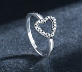 Love Thai Silver Retro Ring - Sterling Hearts