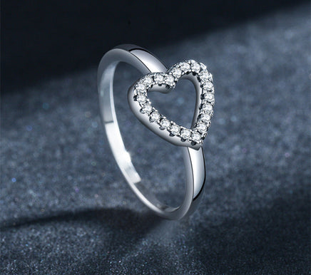 Love Thai Silver Retro Ring - Sterling Hearts
