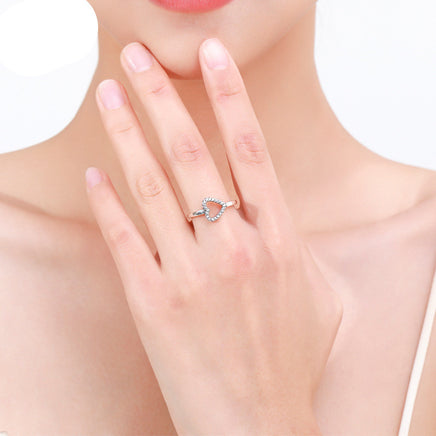 Love Thai Silver Retro Ring - Sterling Hearts