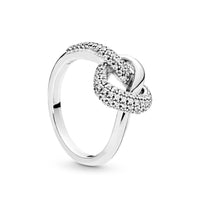 Pure Silver Heart Ring Concentric - Sterling Hearts