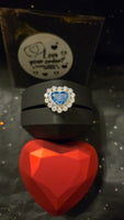 Forever Yours Heart Ring - Aquamarine Sterling Silver 925