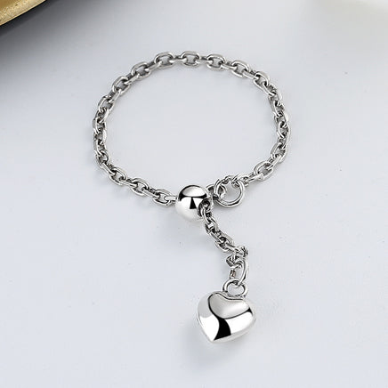 Love Tassel Heart Ring - Sterling Hearts