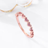 S925 Sterling Silver Loving Heart Ring - Sterling Hearts
