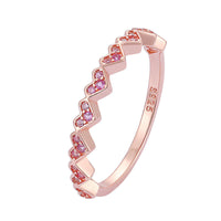 S925 Sterling Silver Loving Heart Ring - Sterling Hearts