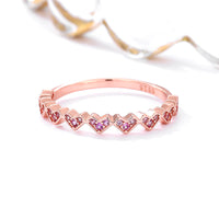 S925 Sterling Silver Loving Heart Ring - Sterling Hearts