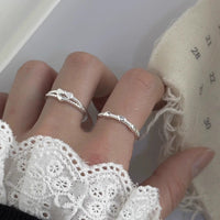 Sterling Silver Bow Love Heart-shaped Ring - Sterling Hearts
