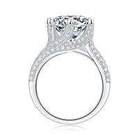 Moissanite My World Silver Ring - Sterling Hearts