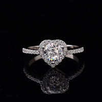 Fashion Simple Moissanite Ring - Modern Unisex Design