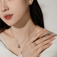 Loving Heart Zircon Bow S925 Sterling Silver Ring