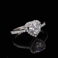 Fashion Simple Moissanite Ring - Modern Unisex Design