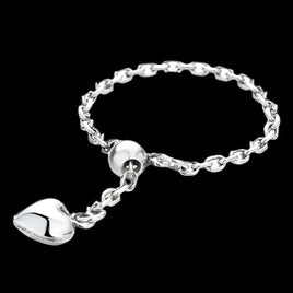 Love Tassel Heart Ring - Sterling Hearts