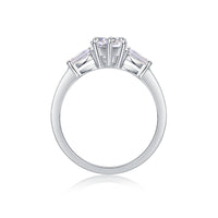 Love Comes From The Heart Moissanite S925 Silver And Platinum-plated