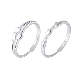 Sterling Silver Bow Love Heart-shaped Ring - Sterling Hearts