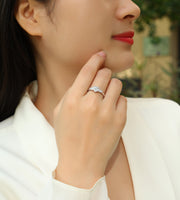 Love Comes From The Heart Moissanite S925 Silver And Platinum-plated