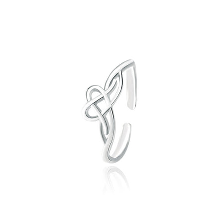 S925 Sterling Silver Love Heart Hollow Ring - Sterling Hearts