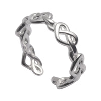Celtic love ring - Sterling Hearts