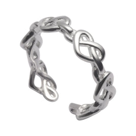 Celtic love ring - Sterling Hearts