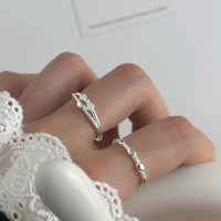 Sterling Silver Bow Love Heart-shaped Ring - Sterling Hearts
