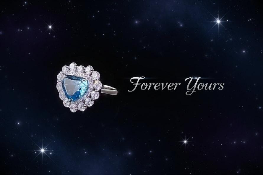 Forever Yours Starry Night Banner