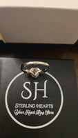 Brilliant Heart - 4ct Moissanite Heart Ring with Accent Stones Sterling Silver 925