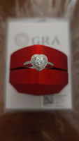 Radiant Embrace - Pink Halo Edition 1.5ct Double Halo Heart Moissanite Ring