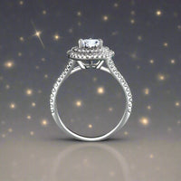 side of heart shaped sterling silver ring