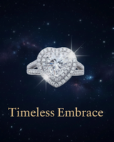 Timeless Embrace banner with actual ring